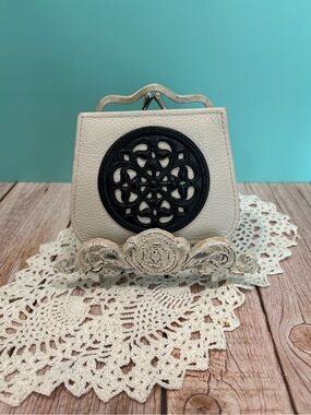 Brighton Ferrara Mystique Small Wallet with Black Medallion (Retired)